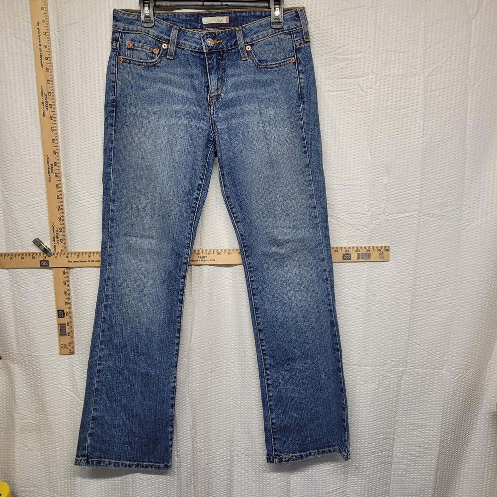Vintage Levis 545 Low Boot Cut Jeans Womens 6M Medium Wash Blue Denim Stretch